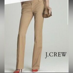 Preowned J. Crew Straight Leg Wool Pants, Size 00P, in Khaki